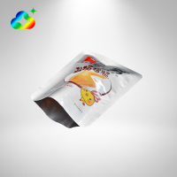 Custom Silver Aluminum Foil Pouch Heat Seal Aluminum Foil mylar Bags with Tear Notch